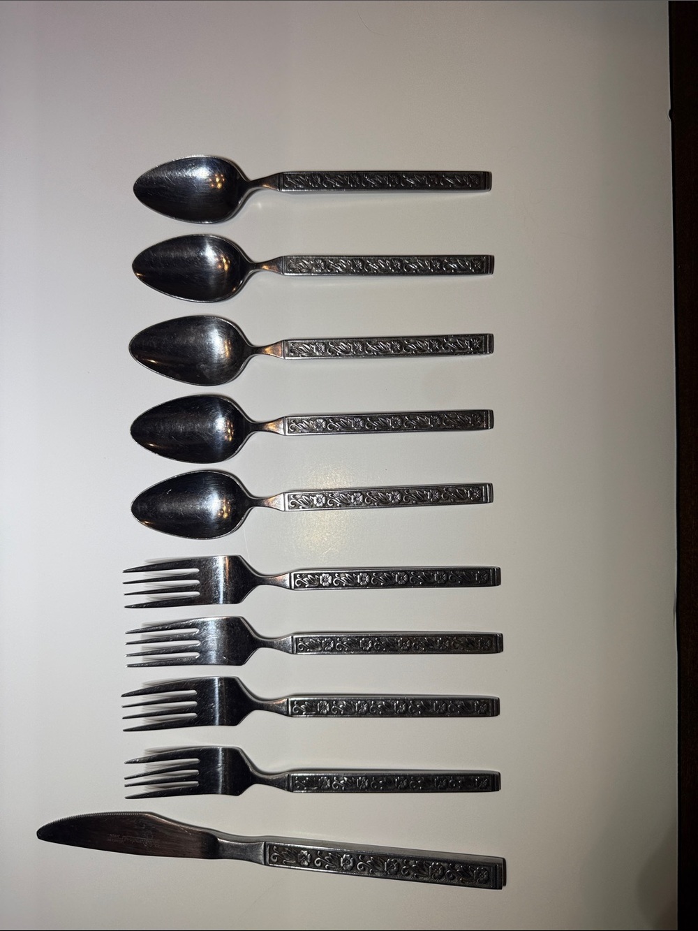 Gold Standard Japan - Night Blossom Stainless Steel Flatware Set - 10 Pc
